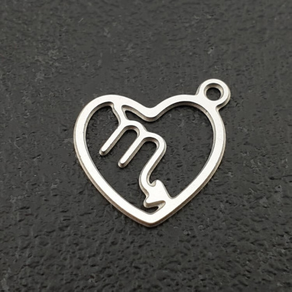 Scorpion pendant surgical steel 14 mm