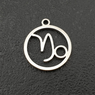 Capricorn pendant surgical steel 18 mm
