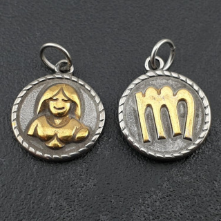 Virgo pendant stainless steel 21 mm
