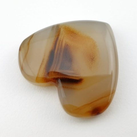Montana agate cabochon heart 29x26 mm no. 1 Montana agate cabochon heart 29x26 mm no. 1