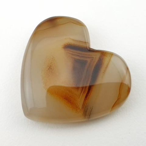 Montana agate cabochon heart 29x26 mm no. 1 Montana agate cabochon heart 29x26 mm no. 1