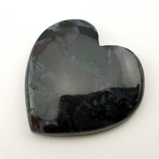 Jasper gabbro cabochon heart 28x27 mm no 1