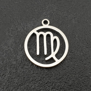 Virgo pendant stainless steel 18 mm