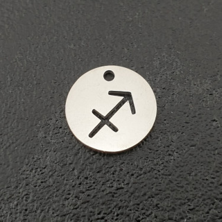 Sagittarius pendant stainless steel 12 mm