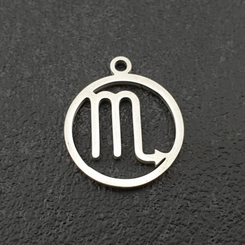 Scorpio pendant stainless steel 18 mm Scorpio pendant stainless steel 18 mm