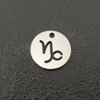 Capricorn pendant surgical steel 12 mm