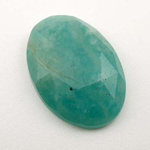 Amazonite faceted cabochon 27x19 mm no. 29 Amazonite faceted cabochon 27x19 mm no. 29