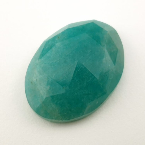 Amazonite faceted cabochon 27x20 mm no. 8 Amazonite faceted cabochon 27x20 mm no. 8