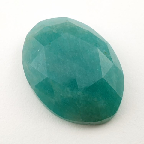 Amazonite faceted cabochon 27x20 mm no. 8 Amazonite faceted cabochon 27x20 mm no. 8