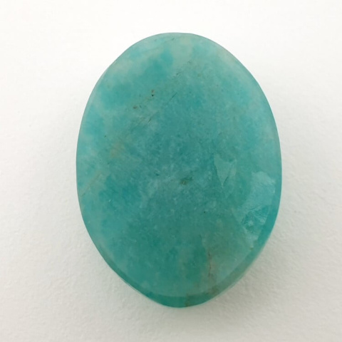 Amazonite faceted cabochon 27x20 mm no. 8 Amazonite faceted cabochon 27x20 mm no. 8
