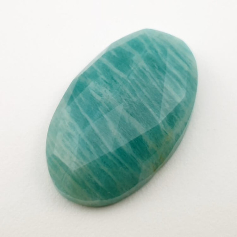 Amazonite faceted cabochon 28x17 mm no. 30 Amazonite faceted cabochon 28x17 mm no. 30