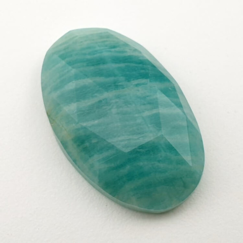 Amazonite faceted cabochon 28x17 mm no. 30 Amazonite faceted cabochon 28x17 mm no. 30