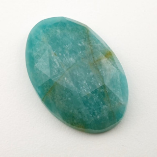 Amazonite faceted cabochon 28x19 mm no 19