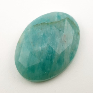 Amazonite faceted cabochon 28x20 mm no. 23