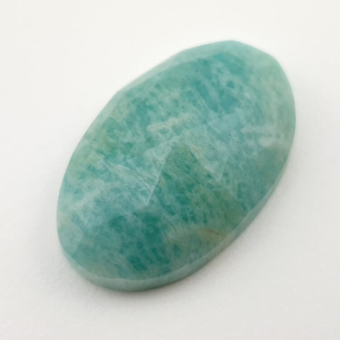 Amazonite faceted cabochon 29x18 mm no 32 Amazonite faceted cabochon 29x18 mm no 32