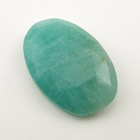 Amazonite faceted cabochon 29x19 mm no. 2 Amazonite faceted cabochon 29x19 mm no. 2
