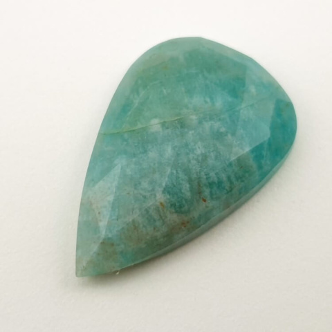 Amazonite faceted cabochon 30x20 mm no 17 Amazonite faceted cabochon 30x20 mm no 17
