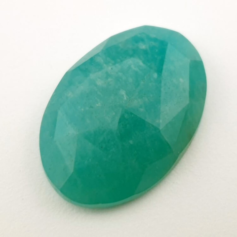 Amazonite faceted cabochon 30x21 mm no. 15 Amazonite faceted cabochon 30x21 mm no. 15
