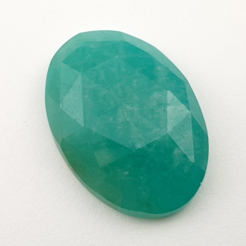 Amazonite faceted cabochon 30x21 mm no. 15 Amazonite faceted cabochon 30x21 mm no. 15