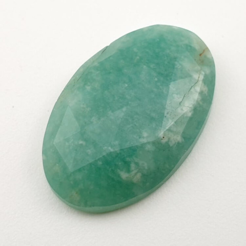 Amazonite faceted cabochon 31x20 mm no. 25 Amazonite faceted cabochon 31x20 mm no. 25