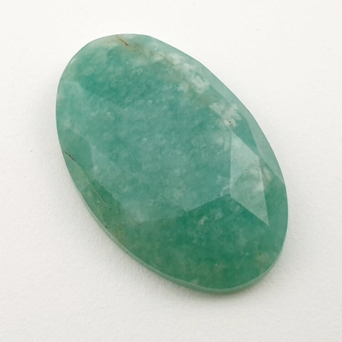 Amazonite faceted cabochon 31x20 mm no. 25 Amazonite faceted cabochon 31x20 mm no. 25