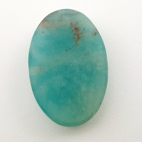 Amazonite faceted cabochon 31x21 mm no. 31 Amazonite faceted cabochon 31x21 mm no. 31