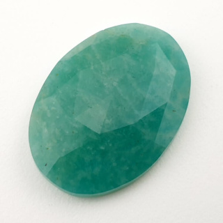 Amazonite faceted cabochon 31x23 mm no. 20