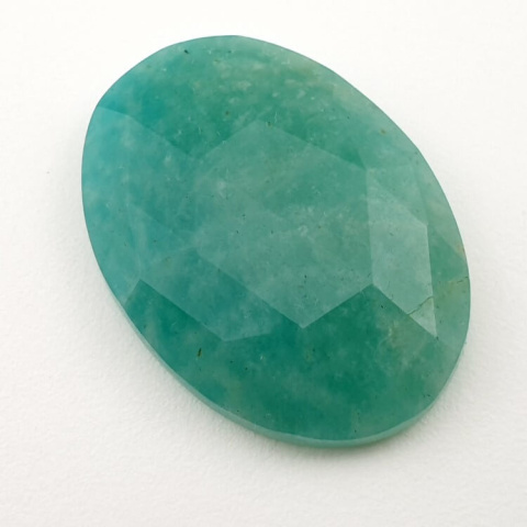 Amazonite faceted cabochon 31x23 mm no 20 Amazonite faceted cabochon 31x23 mm no 20