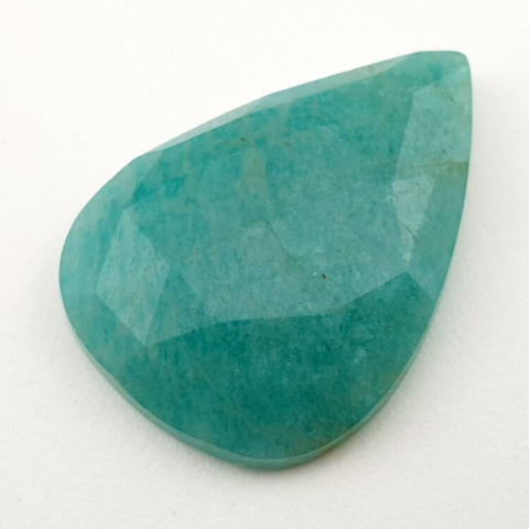 Amazonite faceted cabochon 32x24 mm no. 1 Amazonite faceted cabochon 32x24 mm no. 1