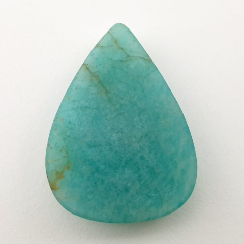 Amazonite faceted cabochon 32x24 mm no. 1 Amazonite faceted cabochon 32x24 mm no. 1