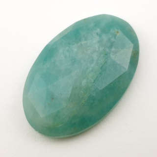 Amazonite faceted cabochon 33x21 mm no. 9