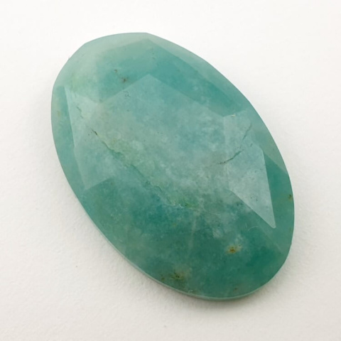 Amazonite faceted cabochon 33x21 mm no. 9 Amazonite faceted cabochon 33x21 mm no. 9