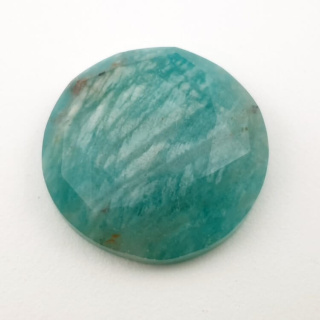 Amazonite faceted cabochon fi 24 mm no 5