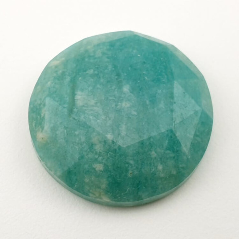 Amazonite faceted cabochon fi 26 mm no. 4 Amazonite faceted cabochon fi 26 mm no. 4