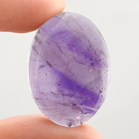Amethyst cabochon 28x20 mm no. 384 Amethyst cabochon 28x20 mm no. 384