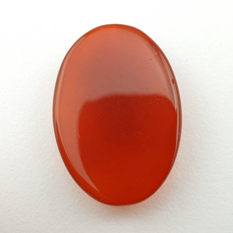 Carnelian faceted cabochon 26x19 mm no 1 Carnelian faceted cabochon 26x19 mm no 1