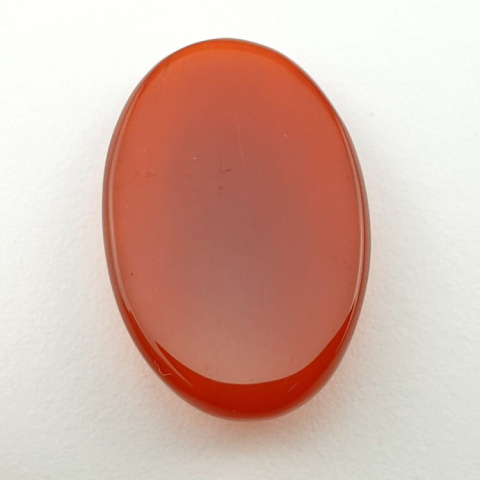 Carnelian faceted cabochon 27x18 mm no 9 Carnelian faceted cabochon 27x18 mm no 9