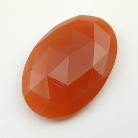 Carnelian faceted cabochon 28x18 mm no 6 Carnelian faceted cabochon 28x18 mm no 6