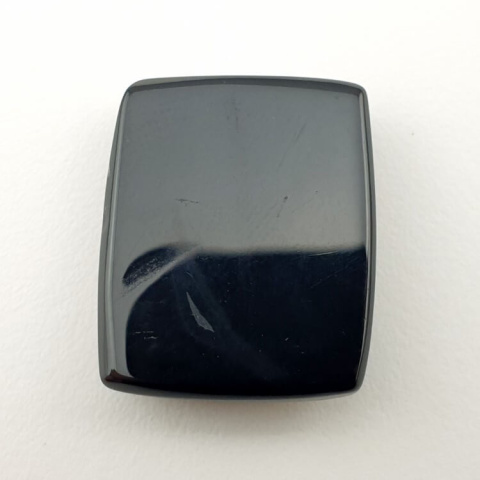 Black onyx faceted cabochon 21x18 mm no 14 Black onyx faceted cabochon 21x18 mm no 14