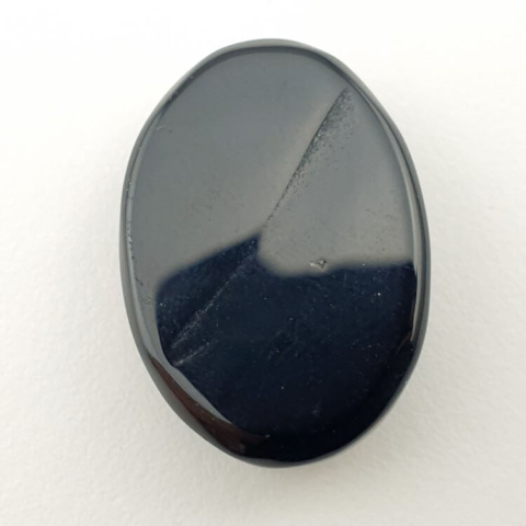 Black onyx faceted cabochon 24x17 mm no. 6 Black onyx faceted cabochon 24x17 mm no. 6