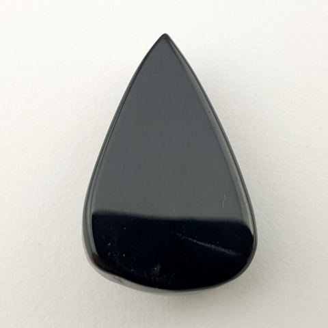 Black onyx faceted cabochon 27x18 mm no 16 Black onyx faceted cabochon 27x18 mm no 16