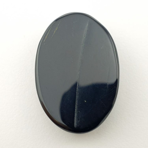 Black onyx faceted cabochon 30x20 mm no 1 Black onyx faceted cabochon 30x20 mm no 1