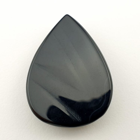 Black onyx faceted cabochon 31x23 mm no 7 Black onyx faceted cabochon 31x23 mm no 7