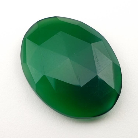 Onyx green faceted cabochon 28x21 mm no 20 Onyx green faceted cabochon 28x21 mm no 20