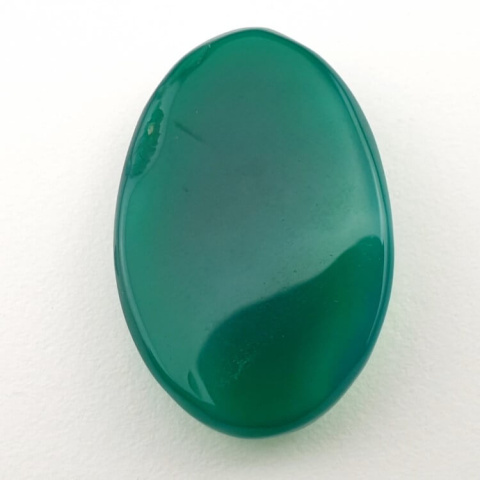 Green onyx faceted cabochon 29x19 mm no 21 Green onyx faceted cabochon 29x19 mm no 21