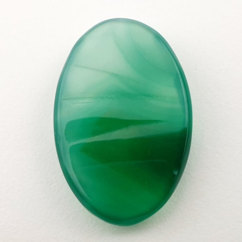 Green onyx faceted cabochon 30x20 mm no 27 Green onyx faceted cabochon 30x20 mm no 27