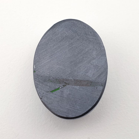 Precious shungite faceted cabochon 25x18 mm no 42 Precious shungite faceted cabochon 25x18 mm no 42