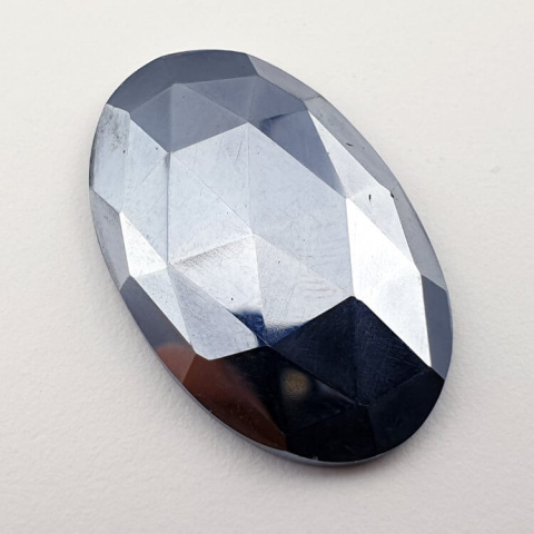 Precious shungite faceted cabochon 29x19 mm no 24 Precious shungite faceted cabochon 29x19 mm no 24