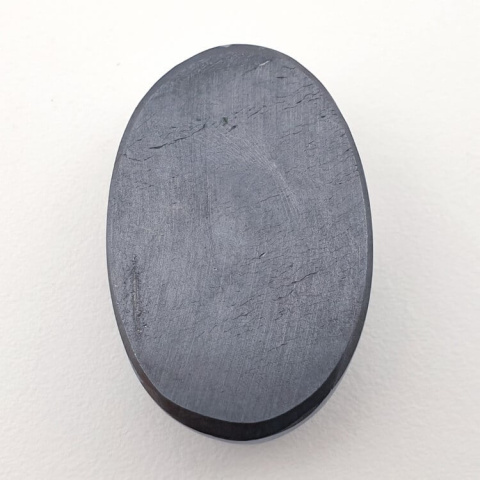 Precious shungite faceted cabochon 29x19 mm no 37 Precious shungite faceted cabochon 29x19 mm no 37