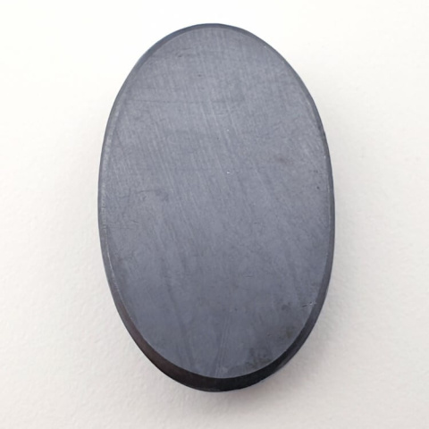 Precious shungite faceted cabochon 31x20 mm no 35 Precious shungite faceted cabochon 31x20 mm no 35